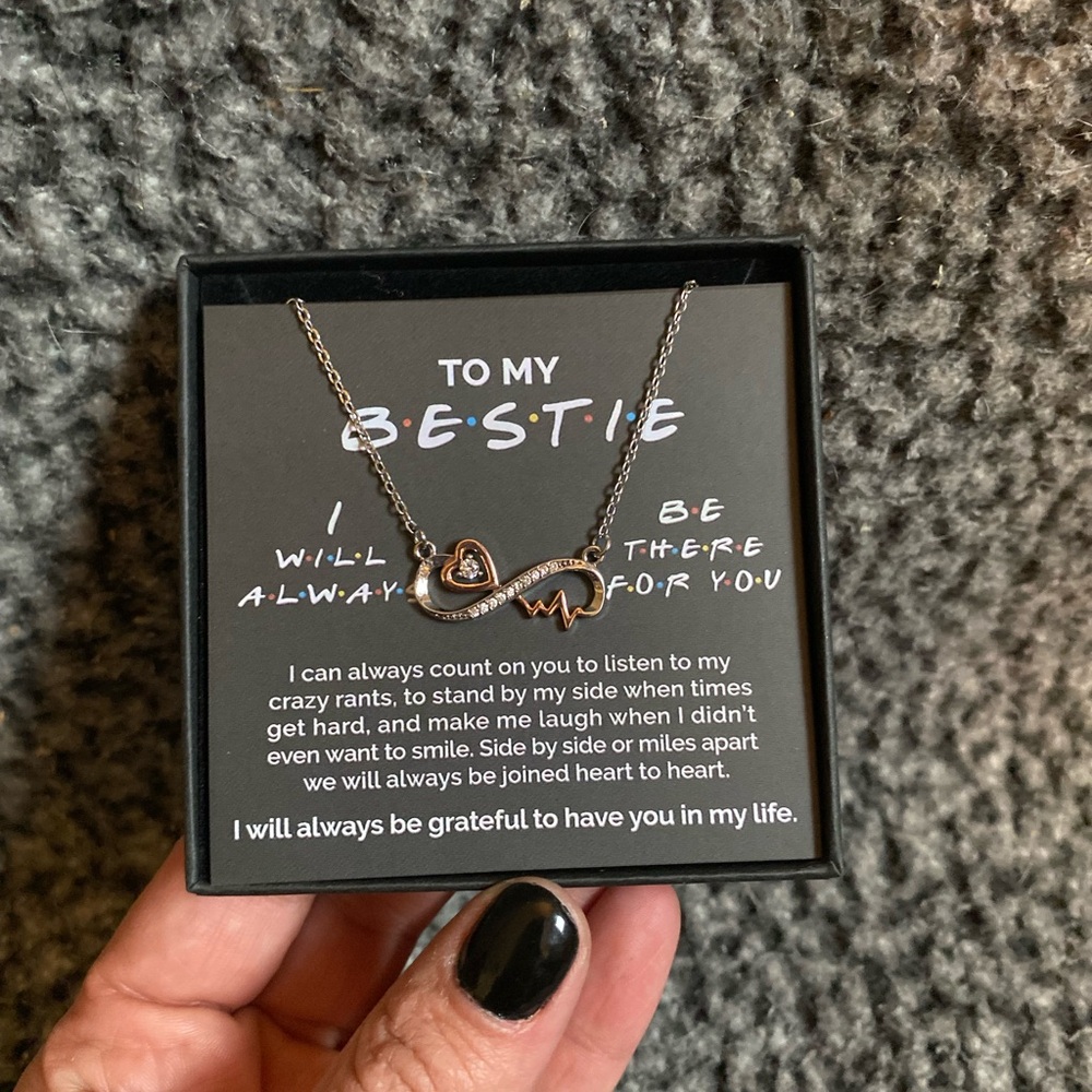 Heart and Infinity Necklace for Best Friends